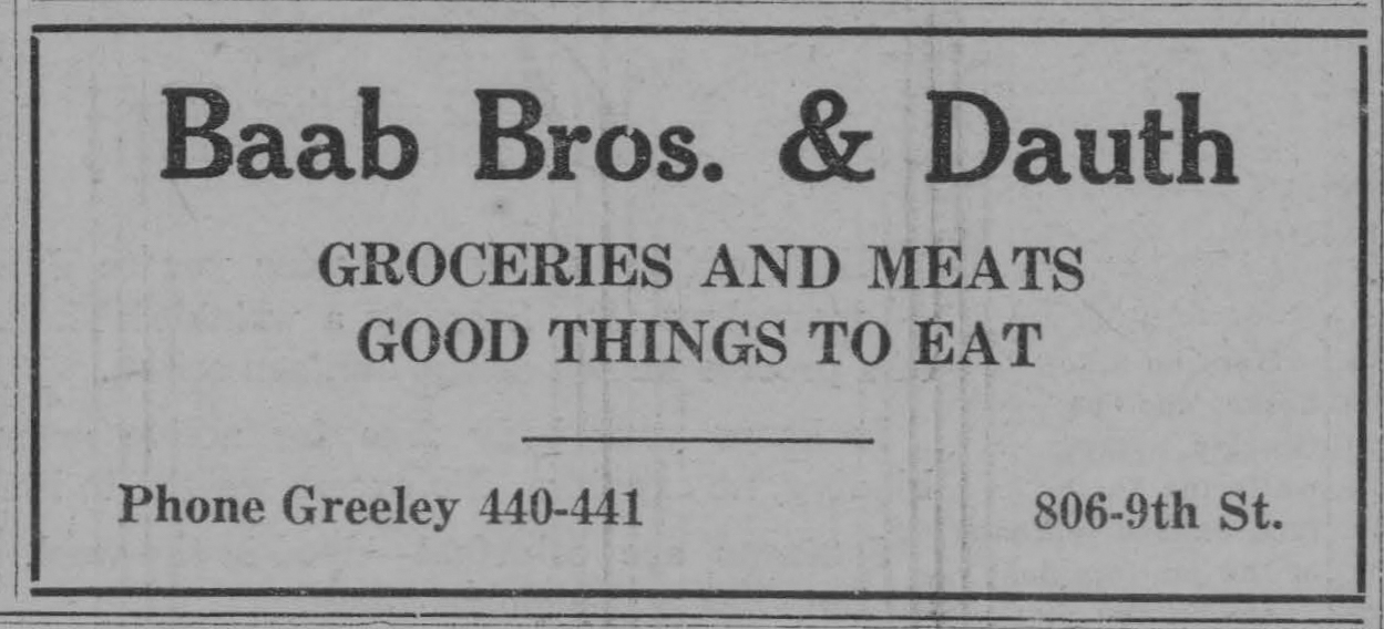 Dauth Family Archive - 1927-07-28 - The Mirror - Baab Bros. and Dauth Mercantile Co