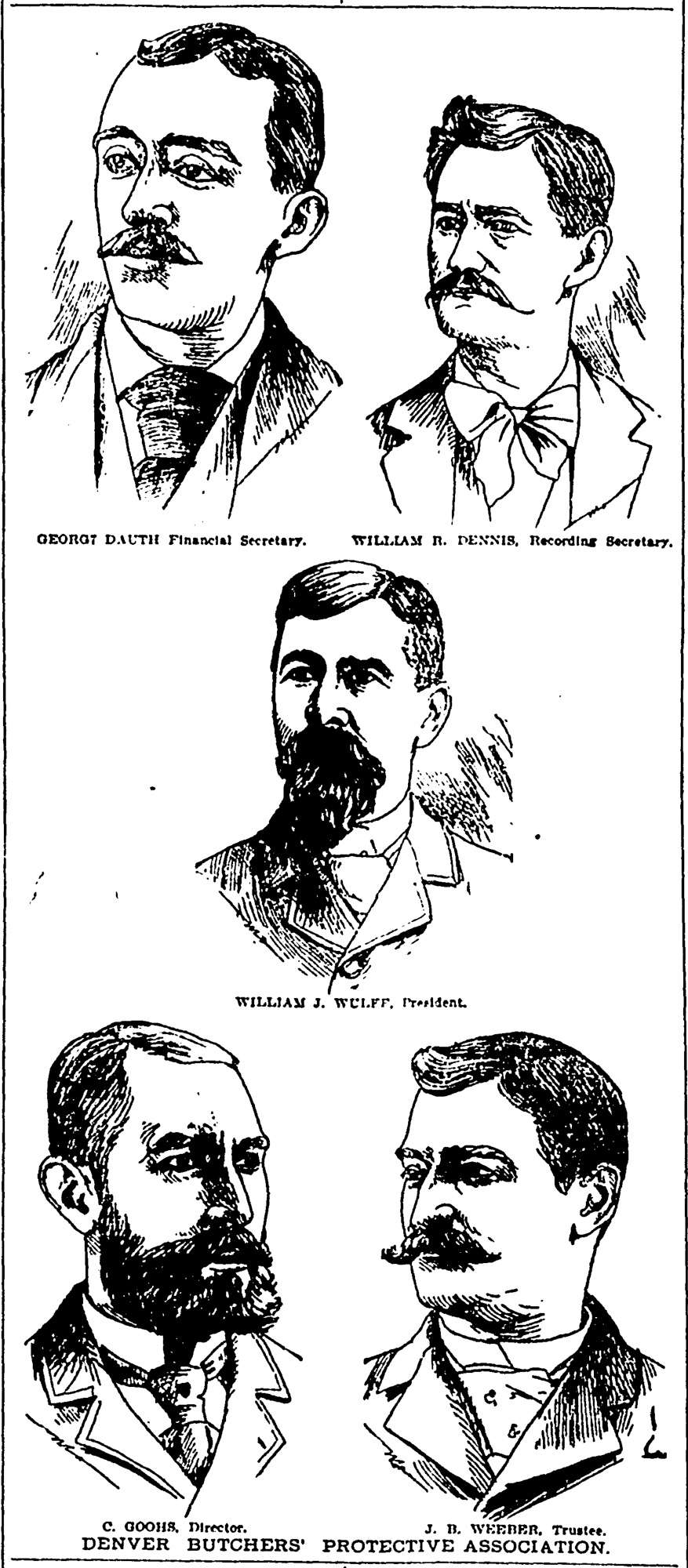 Dauth Family Archive - 1896-08-11 - Denver Rocky Mountain News - George Dauth Portrait