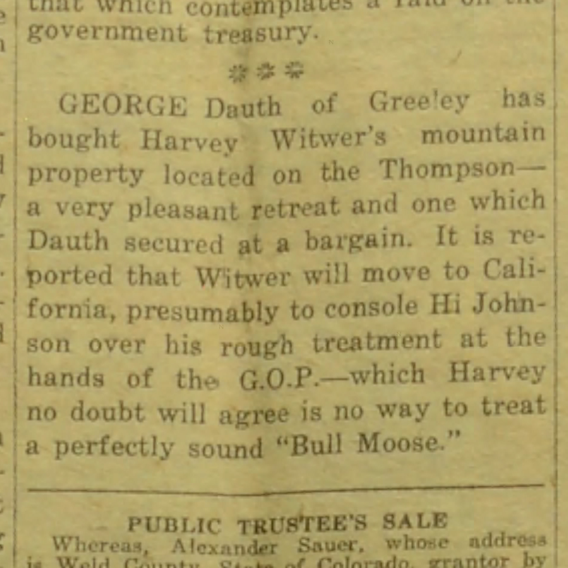 Dauth Family Archive - 1920-06-17 - Windsor Beacon - George Dauth Buys Idlewild