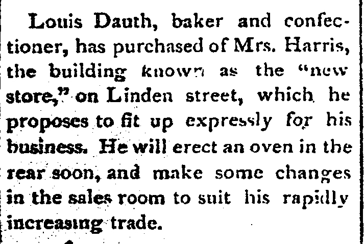 Dauth Family Archive - 1878-08-10 - Fort Collins Courier - Louis Dauth Buys New Store