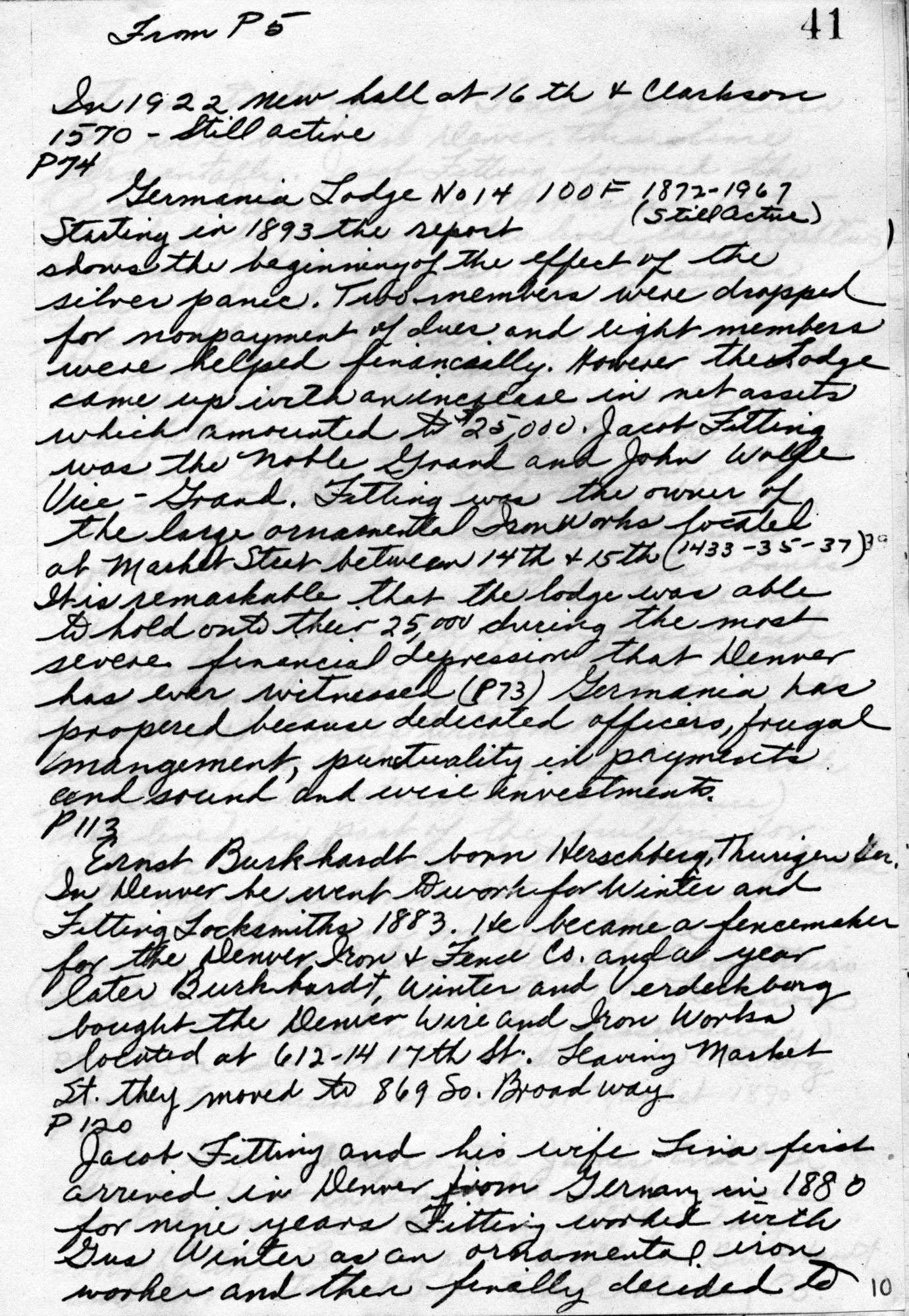 Dauth Family Archive - Elizabeth Fitting Family History Page 10