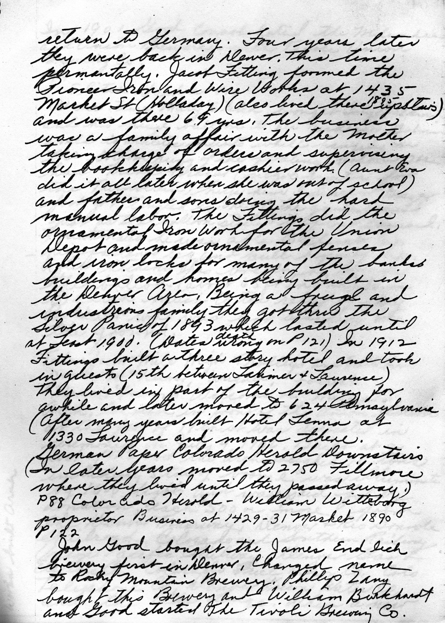 Dauth Family Archive - Elizabeth Fitting Family History Page 11