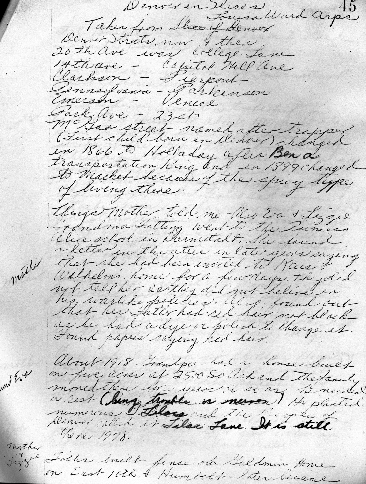 Dauth Family Archive - Elizabeth Fitting Family History Page 15