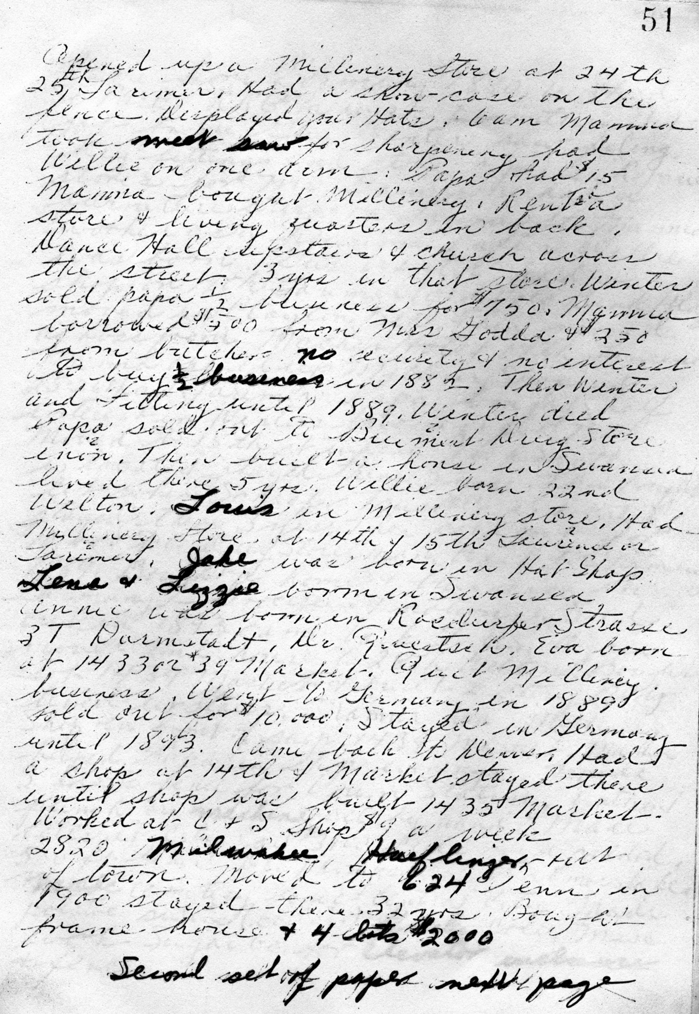 Dauth Family Archive - Elizabeth Fitting Family History Page 19