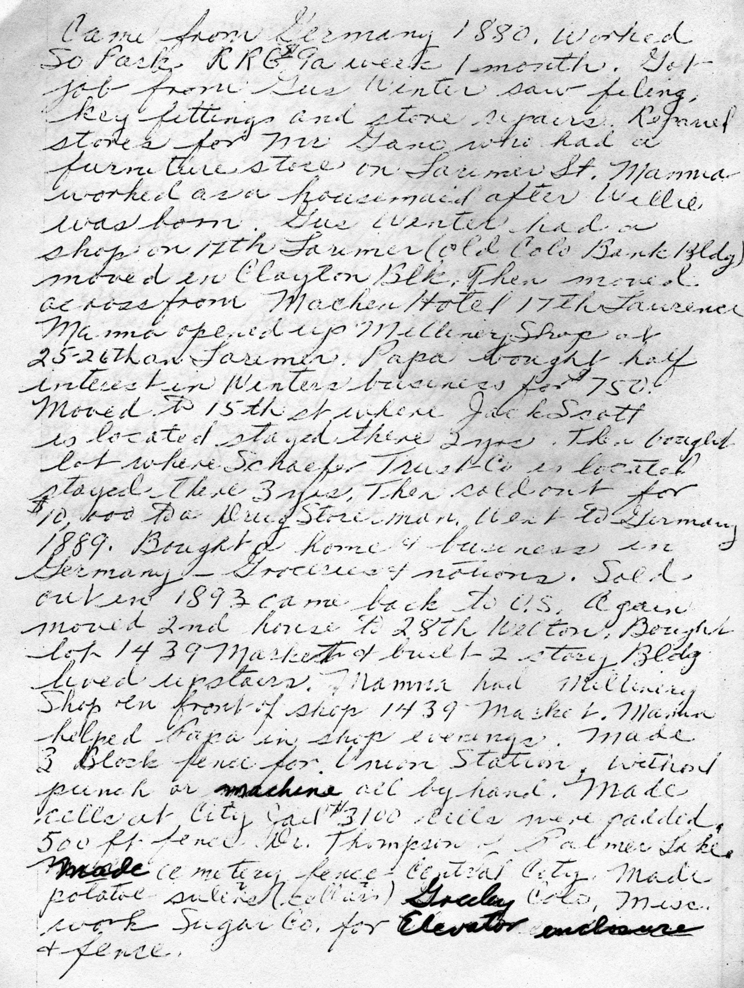 Dauth Family Archive - Elizabeth Fitting Family History Page 20