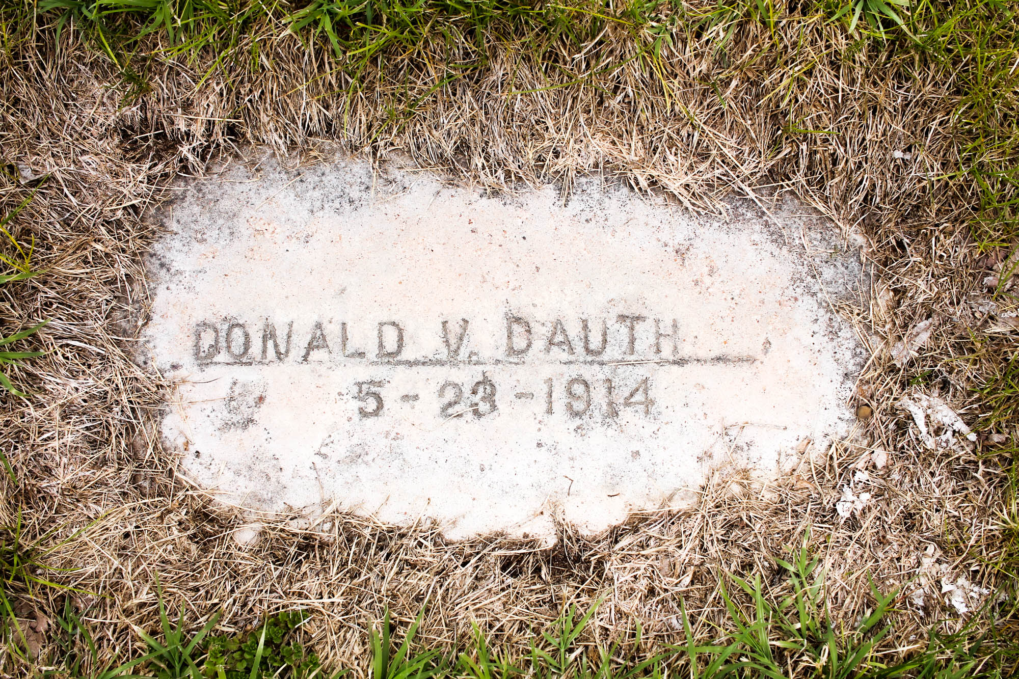 Dauth Family Archive - 2019-06-02 - Donald V Dauth Grave - Linn Grove Cemetery