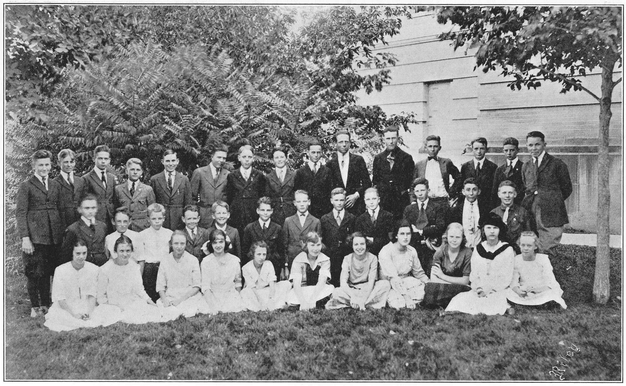 Dauth Family Archive - 1921 - Spud Yearbook - Elizabeth Dauth Class Yearbook Photo