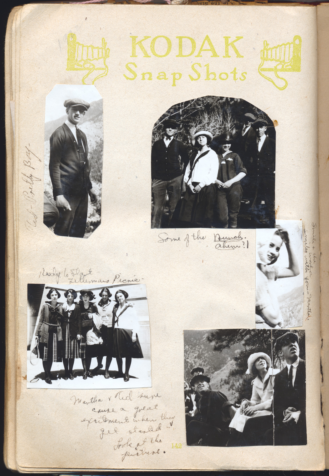 Dauth Family Archive - Circa 1920-1924 - Elizabeth Dauth's Memory Book - Page 142 - Photo