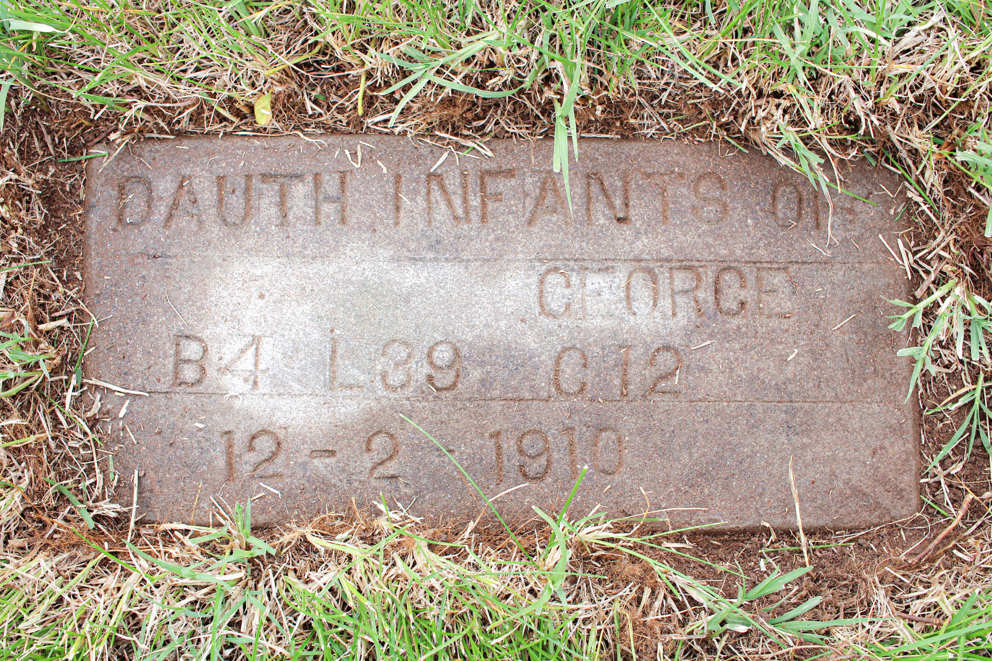 Dauth Family Archive - 2019-06-02 - Dauth Infants Grave - Linn Grove Cemetery