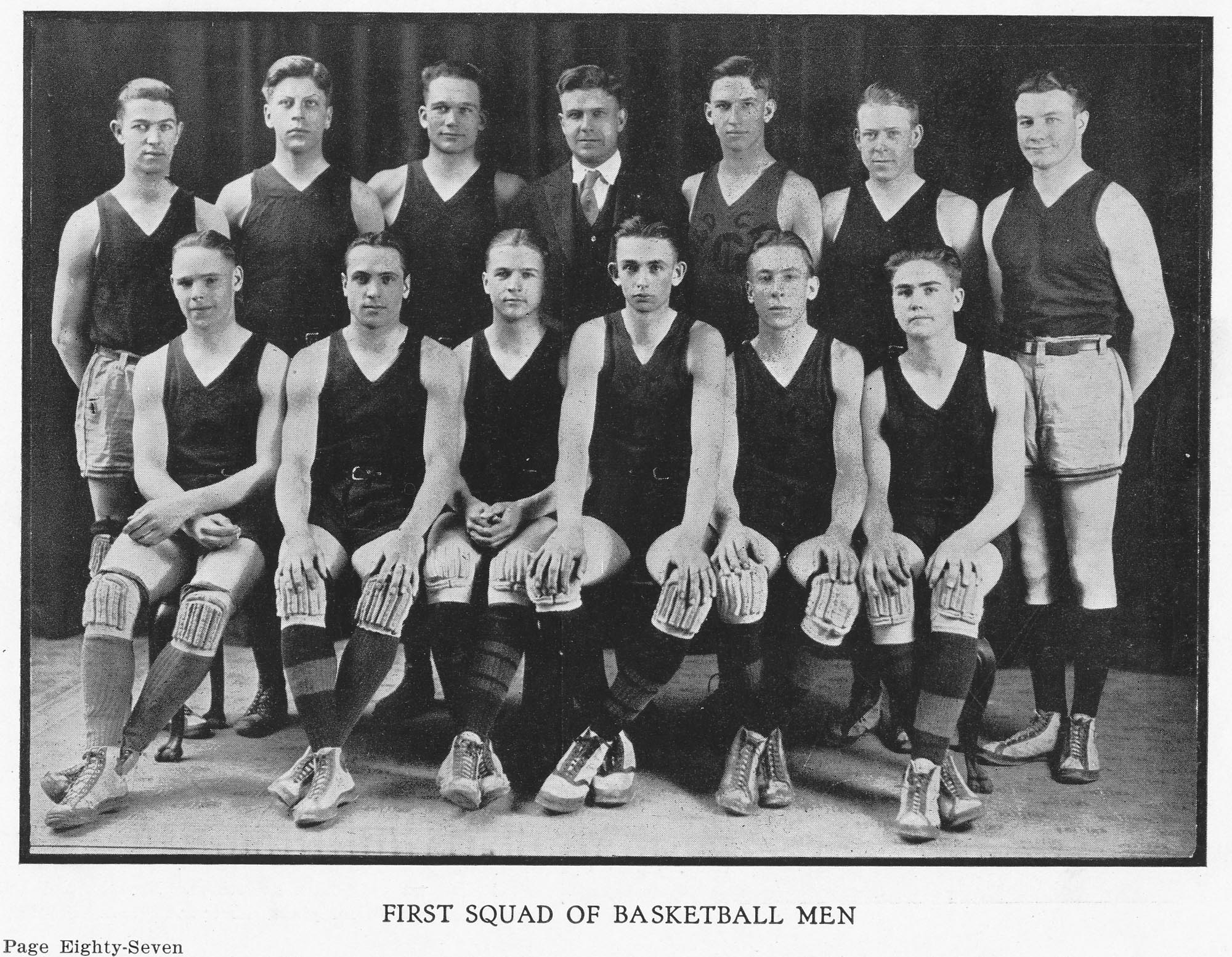 Dauth Family Archive - 1922 - Spud Yearbook - June Dauth Basketball Photo