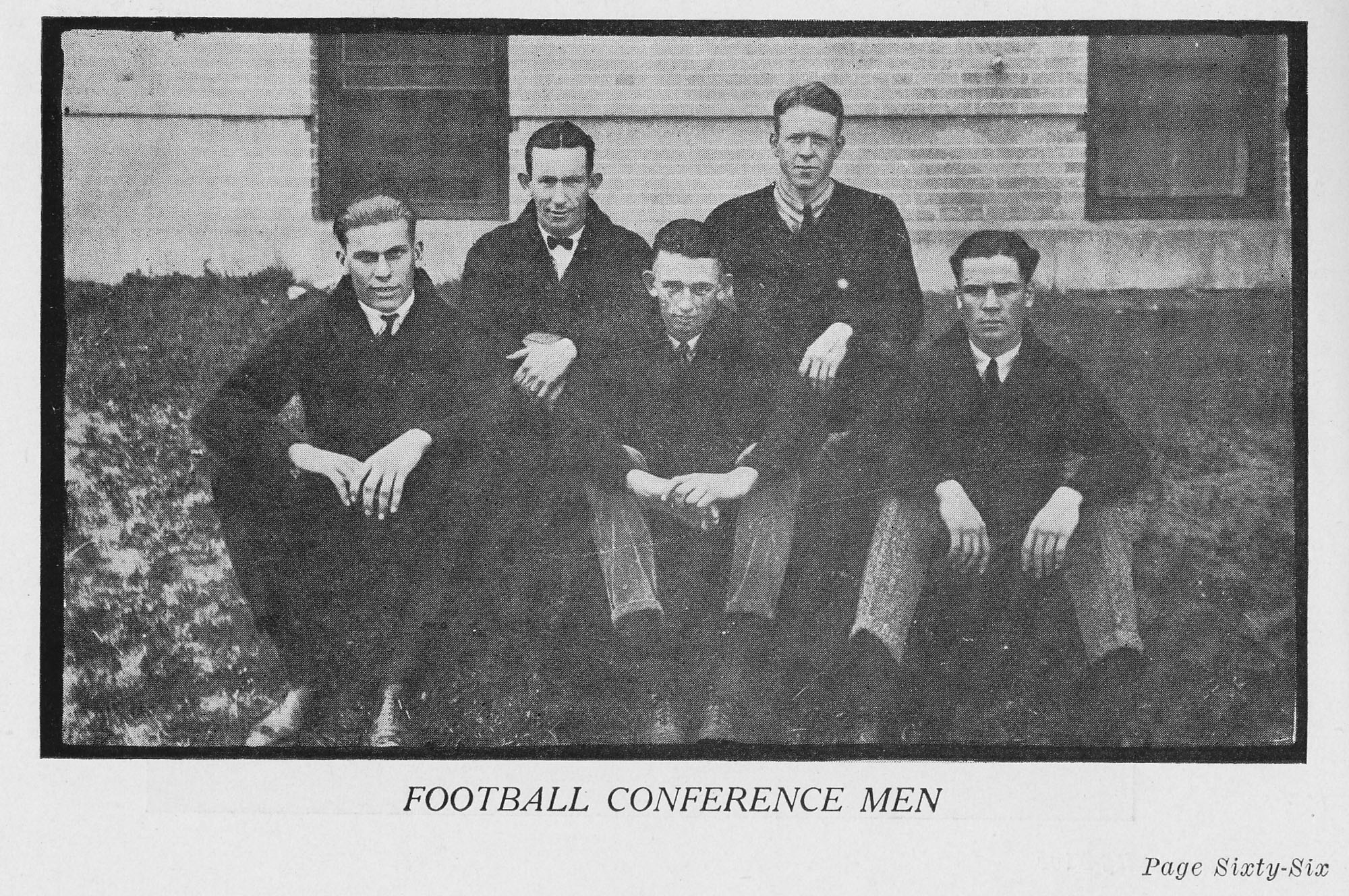 Dauth Family Archive - 1923 - Spud Yearbook - June Dauth Spud Football Conference Photo