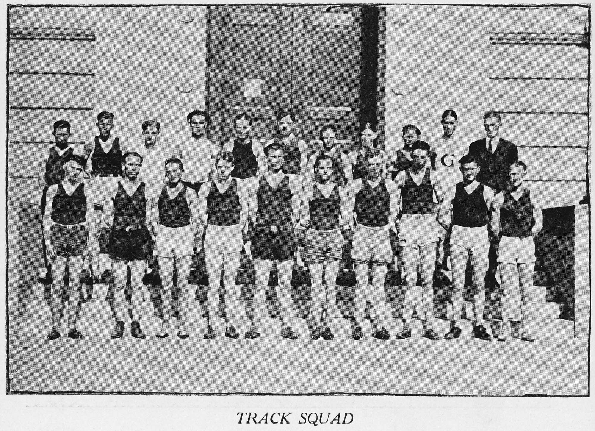 Dauth Family Archive - 1923 - Spud Yearbook - June Dauth Track Photo