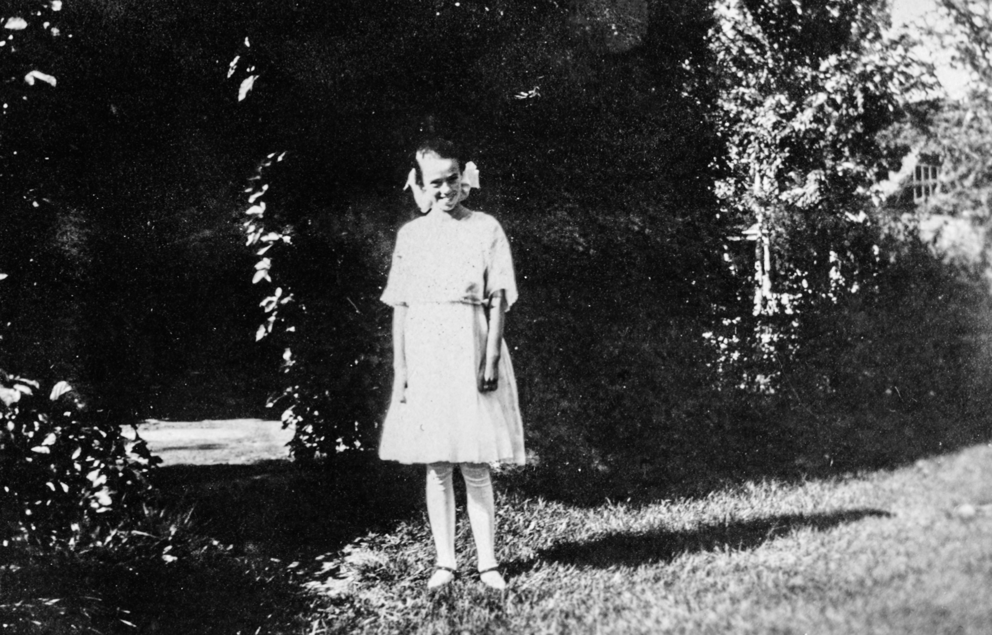 Dauth Family Archive - Circa 1915 - Elizabeth Dauth In Garden