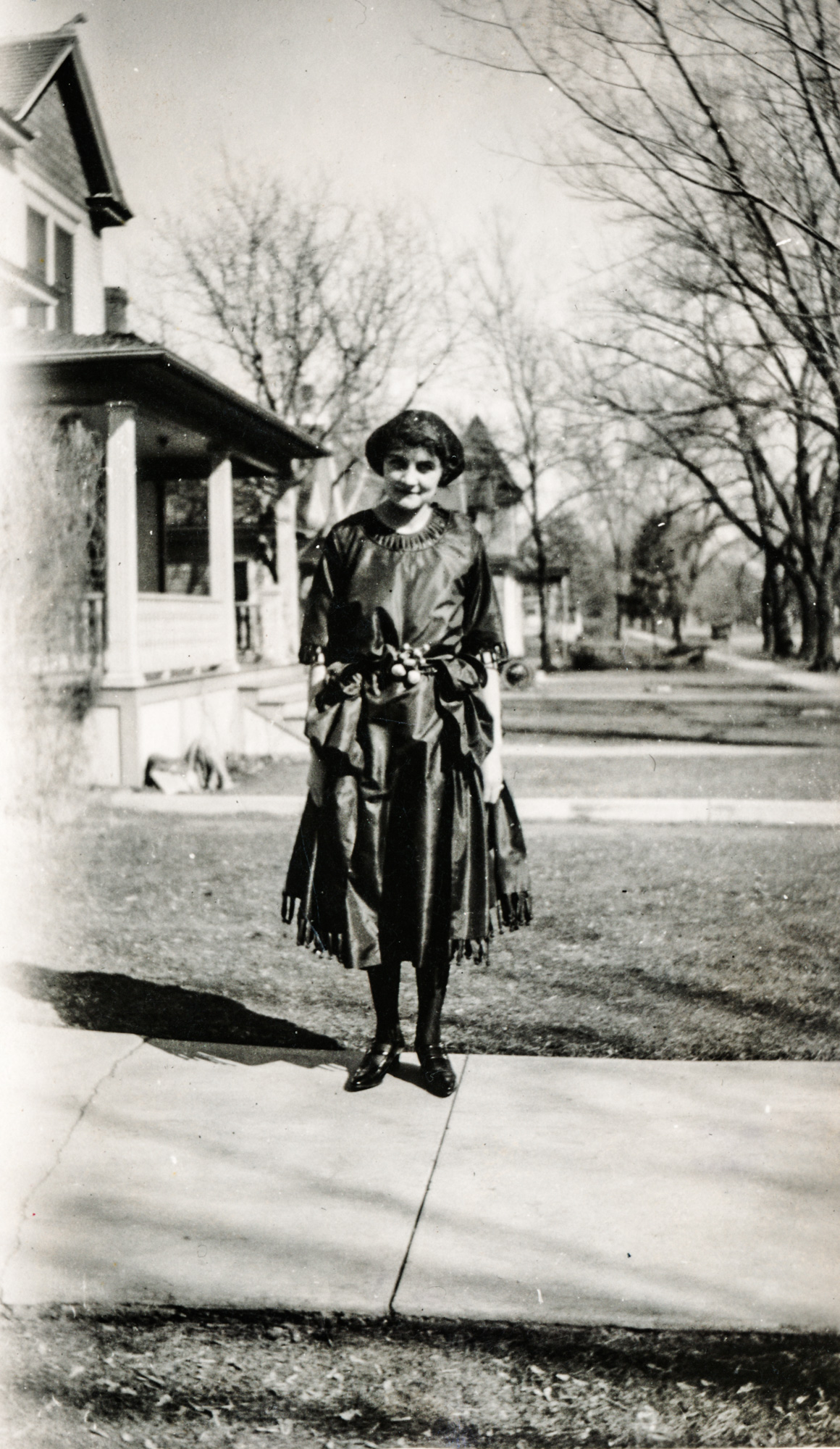 Dauth Family Archive - Circa 1920s - Elsie Dauth In Black Dress