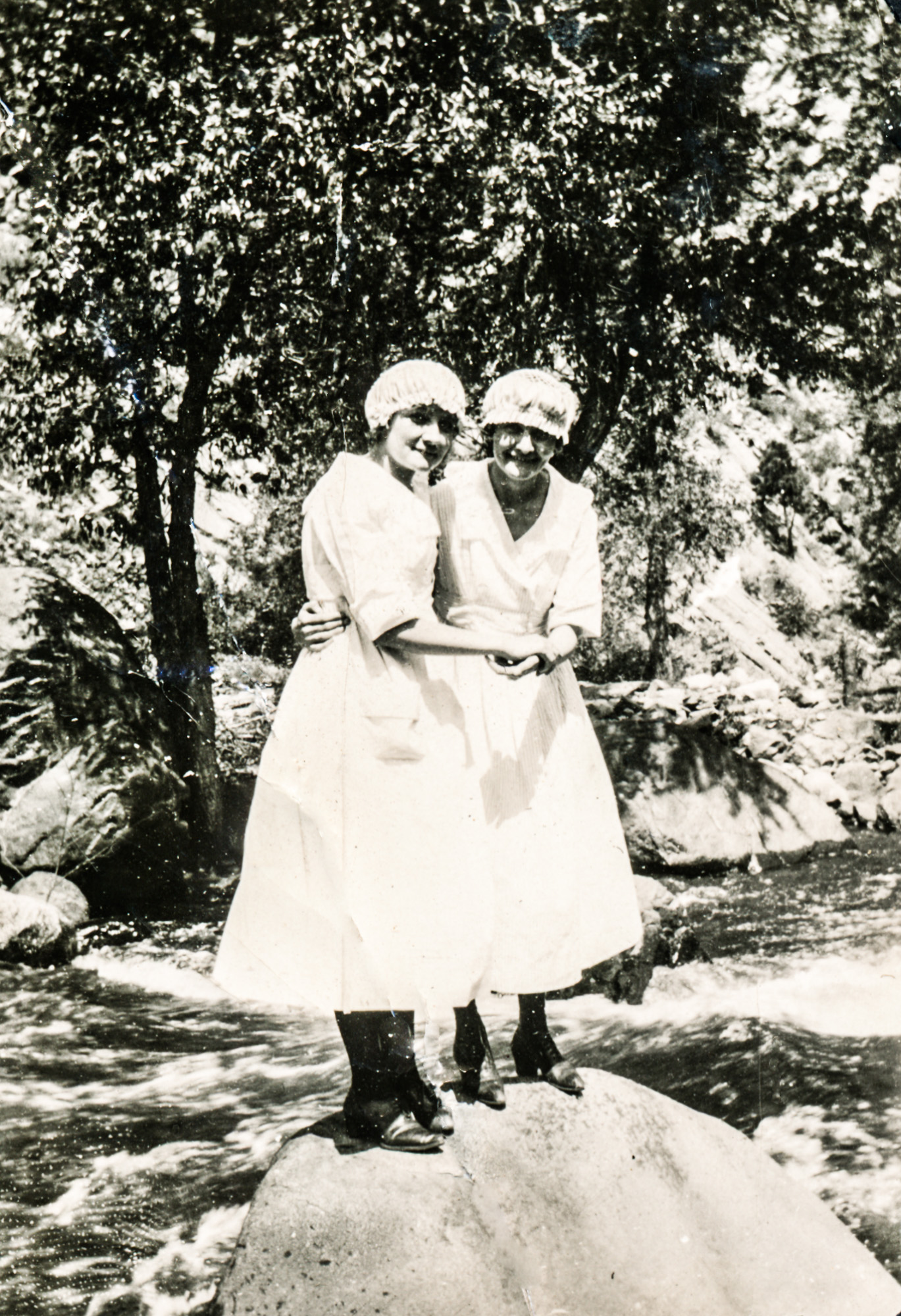 Dauth Family Archive - Circa 1920s - Elsie and Louise Dauth At Idlewild