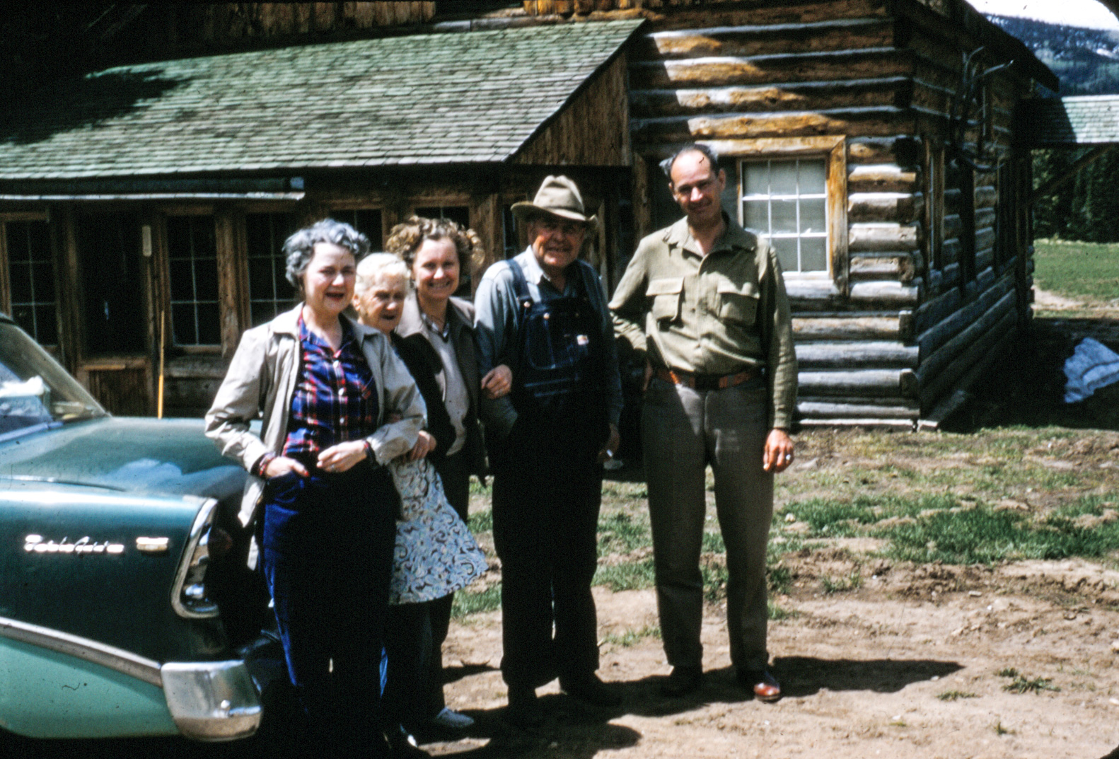 Dauth Family Archive - Circa 1950s - Fred Dauth, Anna Dauth, Ella Newell At Ripple Creek L