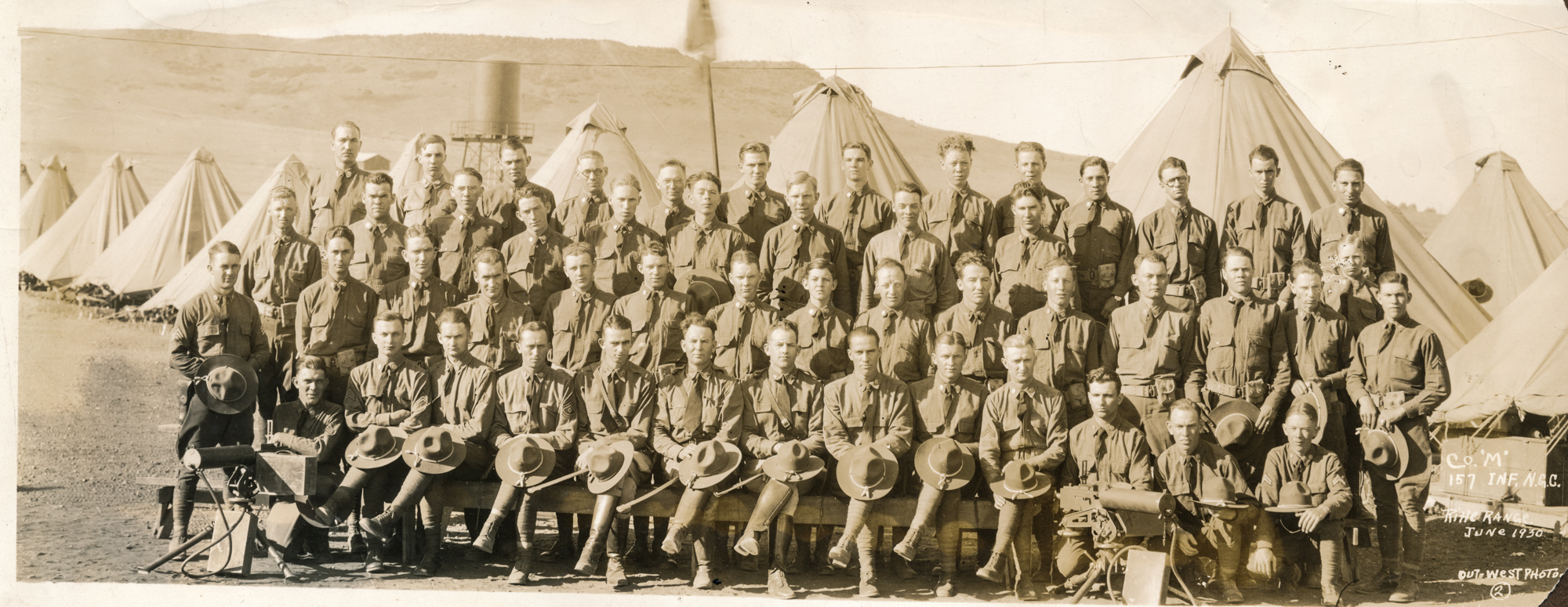 Dauth Family Archive - 1930-06 - June Dauth With National Guard Company M