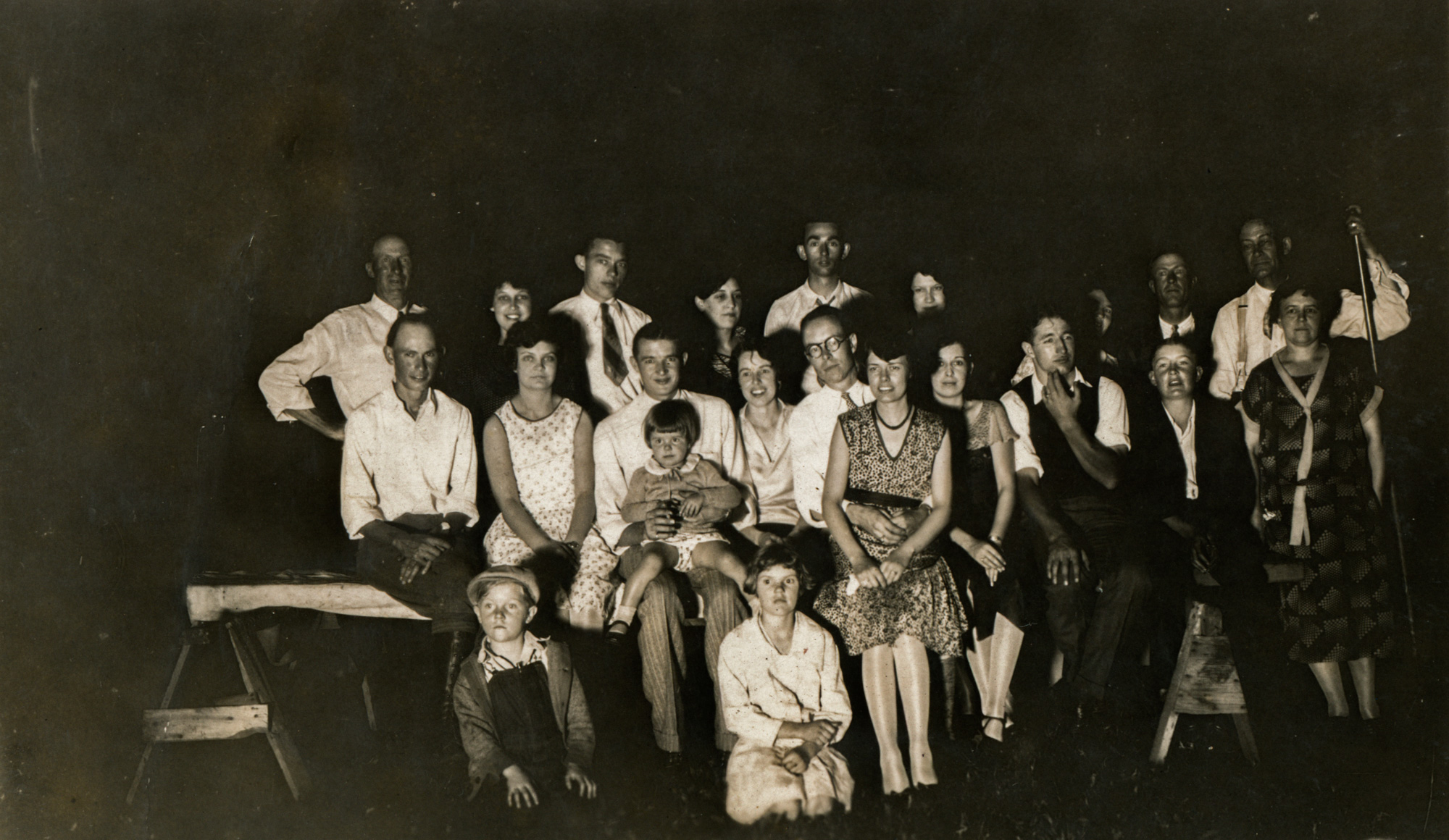 Dauth Family Archive - Circa 1920 - June Dauth With Unknown Group