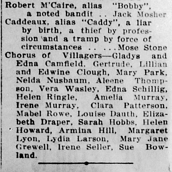 Dauth Family Archive - 1912-11-28 - The Greeley Tribune - Louise Dauth In Elks Club Opera