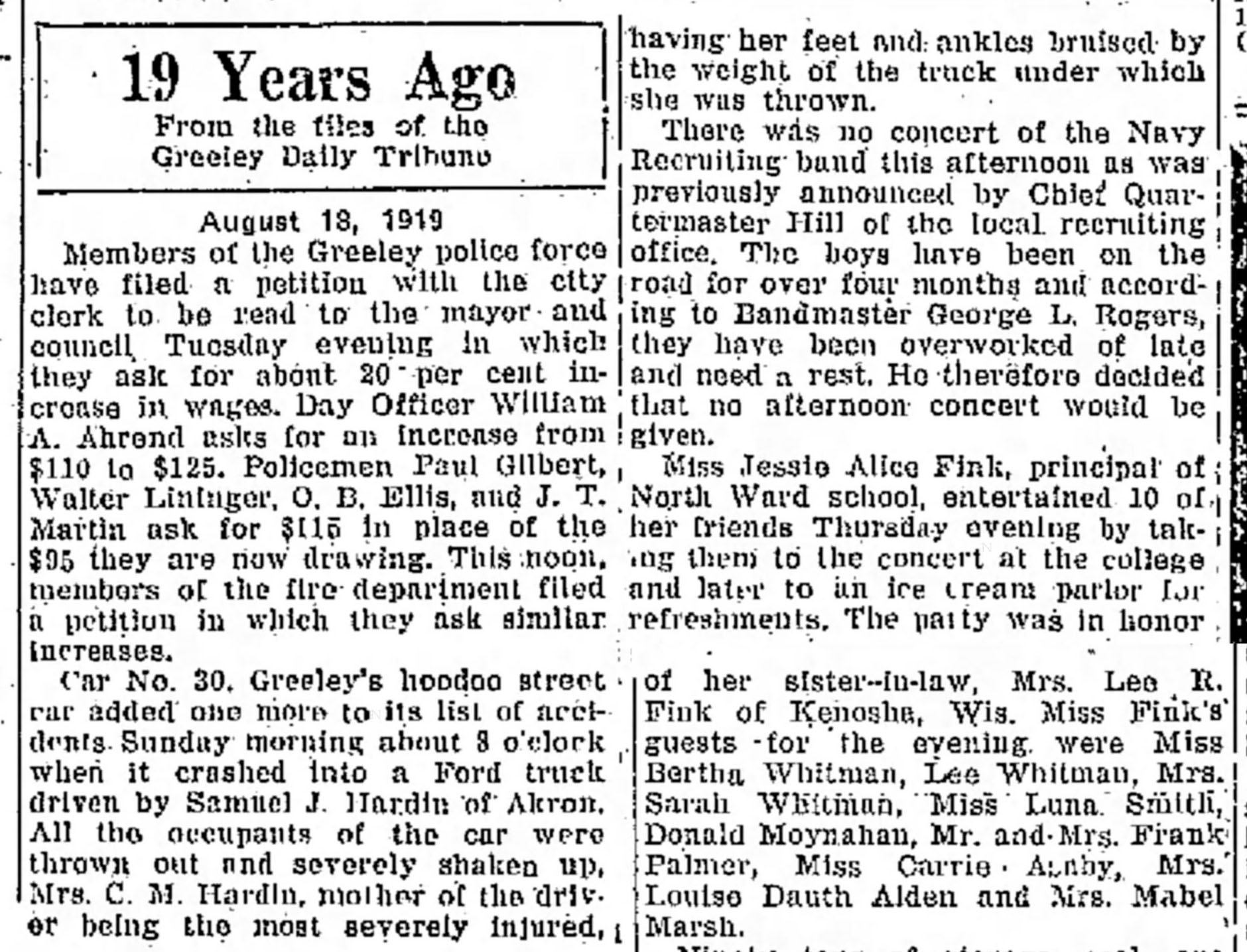 Dauth Family Archive - 1938-08-18 - Greeley Daily Tribune - Louise Dauth At Get Together