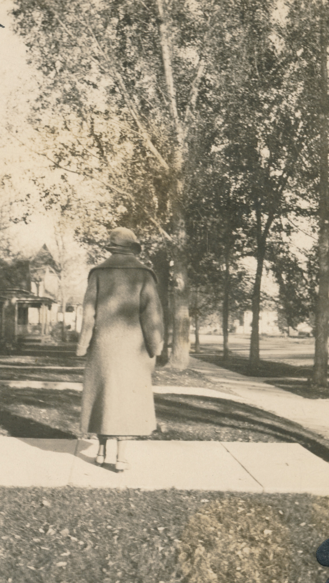 Dauth Family Archive - Circa 1920s - Louise Dauth Modeling Coat - Back View