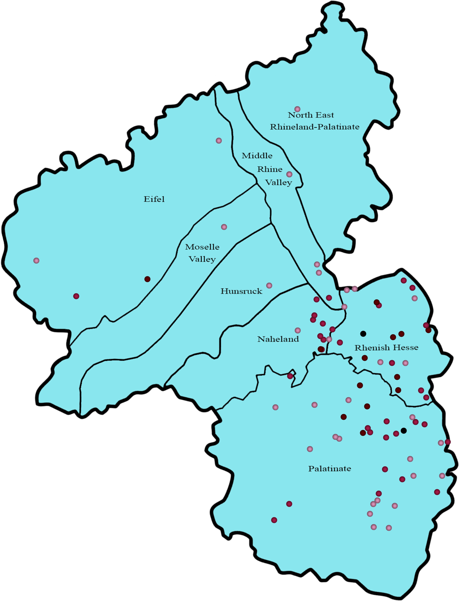 Dauth Family Archive - 2023 - Document - Map - Dauth - Rhineland